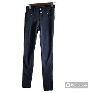 Justice Girls Knit Jeggings Premium Jeans Black Size 14 Slim pre-owned